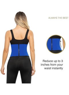 DubaiGallery Women 3 Hooks Latex Waist Trainer Corset Body Shaper Sports Training Cincher  - Image 3