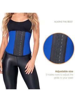 DubaiGallery Women 3 Hooks Latex Waist Trainer Corset Body Shaper Sports Training Cincher  - Image 2