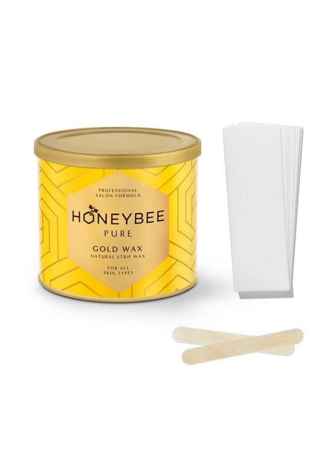 HoneyBee Pure Gold Wax For Women Hair Removal| Painless Wax For Removing Tan, Dead Skin From Legs, Arms, Underarms | Gold Sheen Wax For Women, Pack of 1 (600g) - Image 1