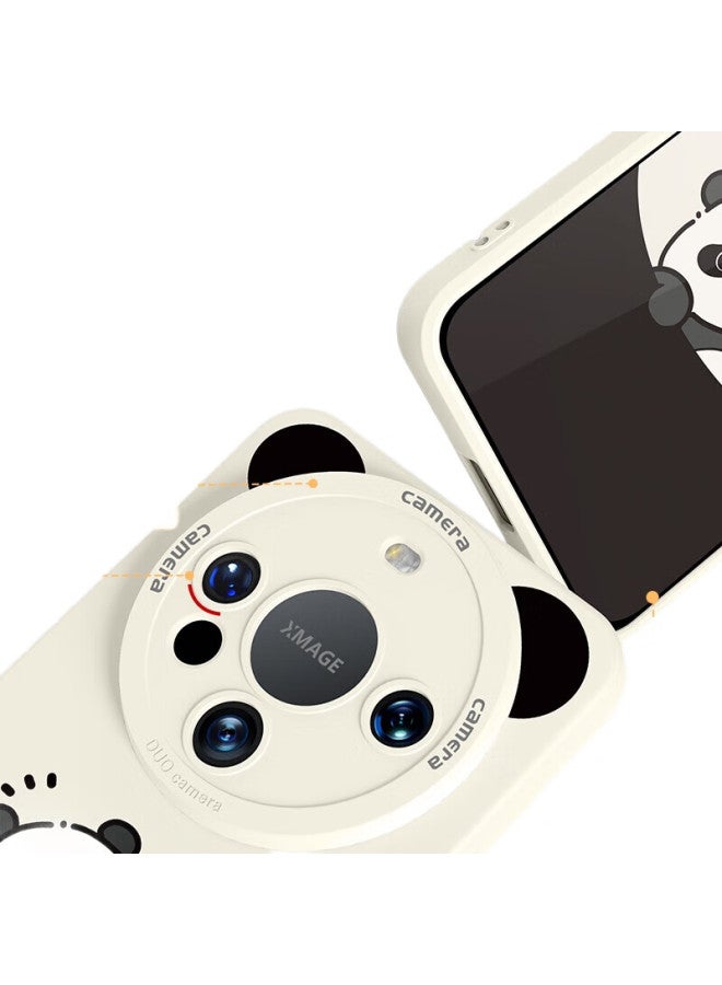 Xp Suitable For Huawei Mate60 Pro Phone Case, Full Lens Protection, Mate60 Pro+ Soft Shell, Heat Dissipation, Silicone Cartoon Design, Ultra-Thin, Shockproof, High-End Feel - Antique White, Wave Goodbye - Image 2