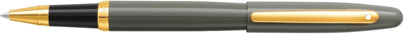 SHEAFFER قلم رولر شيفر VFM 9427 رمادي فاتح لامع مع تفاصيل ذهبية PVD - Image 3
