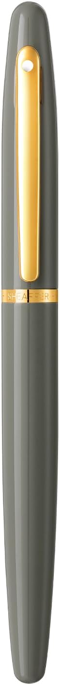 SHEAFFER قلم رولر شيفر VFM 9427 رمادي فاتح لامع مع تفاصيل ذهبية PVD - Image 5