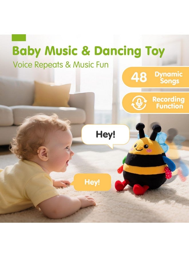 hahaland لعبة هاهالاند للأطفال من 6 إلى 12 18 شهرًا - لعبة موسيقية راقصة قافزة تعليمية على شكل نحلة، لعبة تفاعلية لوقت البطن للأطفال من 1 2 3 سنوات، هدايا عيد الميلاد - Image 3