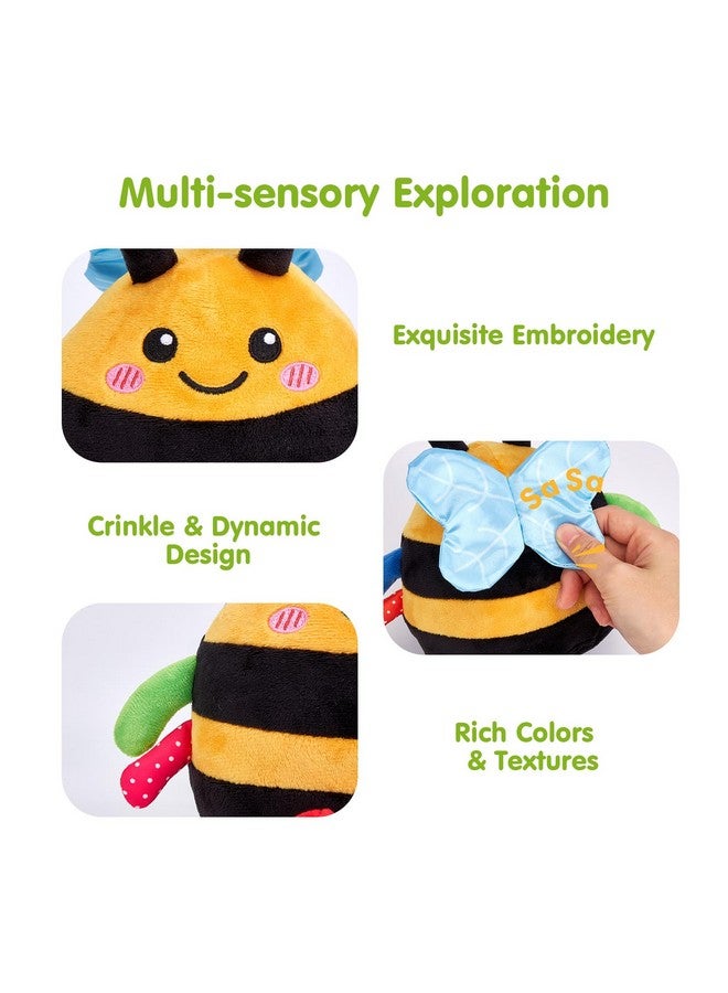 hahaland لعبة هاهالاند للأطفال من 6 إلى 12 18 شهرًا - لعبة موسيقية راقصة قافزة تعليمية على شكل نحلة، لعبة تفاعلية لوقت البطن للأطفال من 1 2 3 سنوات، هدايا عيد الميلاد - Image 4