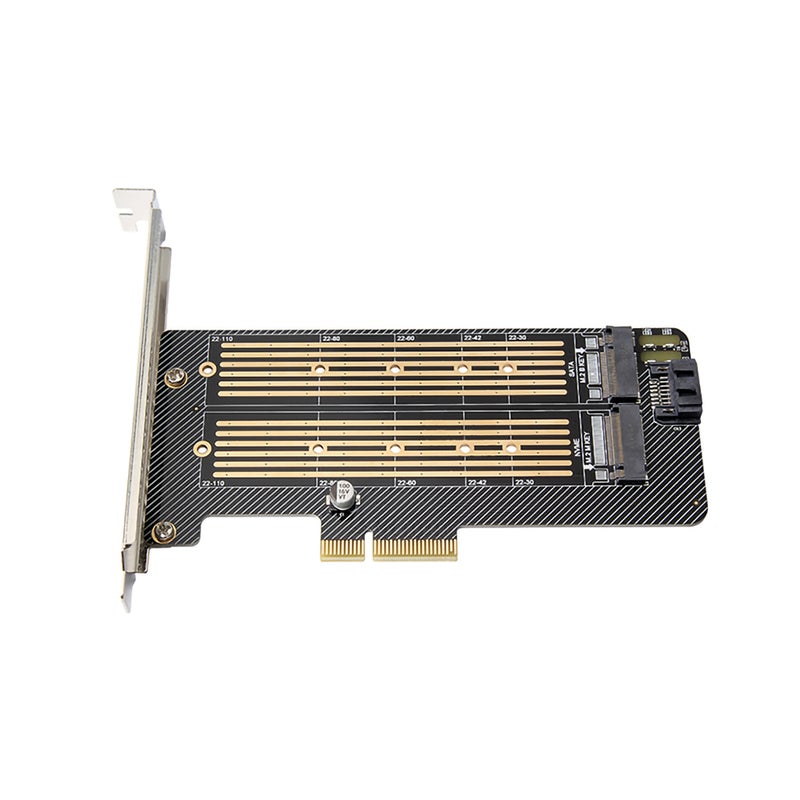 PCI-E X4 to M.2 NVME&NGFF Adapter Card SSD Converter Card Compatible with PCI-E X4/X8/X16 Support NVME SATA Protocols - Image 1