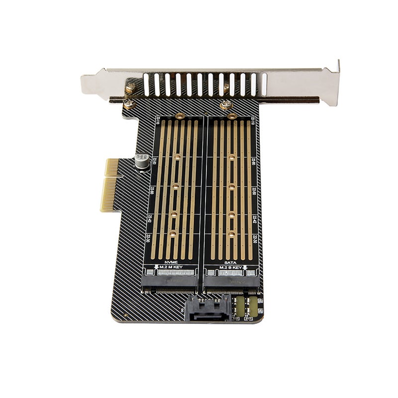 PCI-E X4 to M.2 NVME&NGFF Adapter Card SSD Converter Card Compatible with PCI-E X4/X8/X16 Support NVME SATA Protocols - Image 3