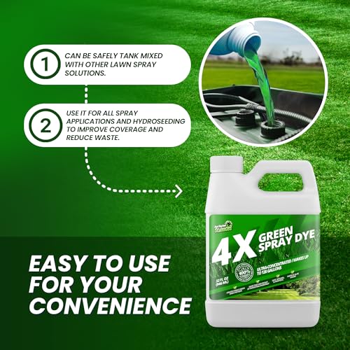 Not Rocket Sciences 32oz 4X Green Spray Dye - Makes 128 Gallons of Concentrated Spray Pattern Indicator Dye, Ideal Fertilizer Marking, Lawn Turf Mark and Marker, Mark Where You've Sprayed with Green Color Indicator - Image 5