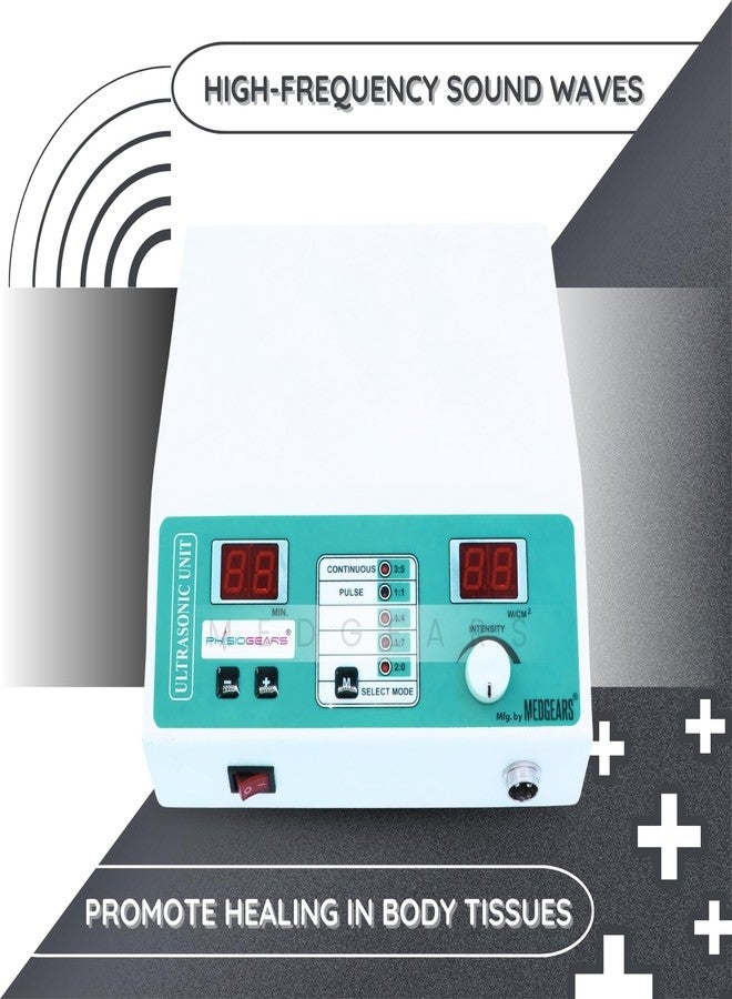Physiogears Physio Solutions White Electro Therapy Digital Ultrasound Therapy/Ultrasonic Therapy (B07FJ75GWQ) - Image 2