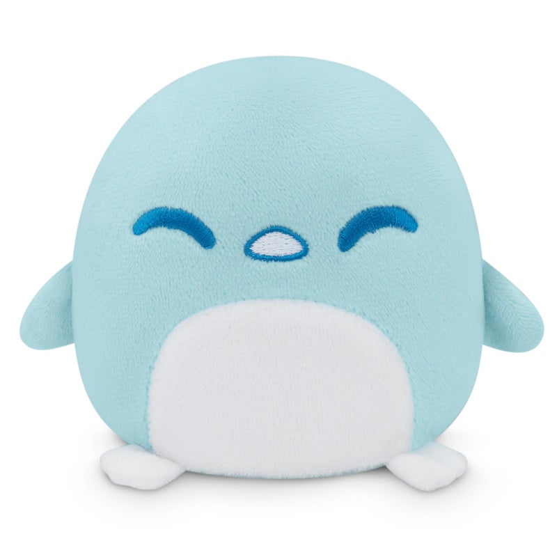 TeeTurtle TeeTurtle - Plushie Tote Bag - Holiday Snowflake Penguin - From the creators of the Original Reversible Octopus Plushie - Take Your Plush Pal Wherever You Go!  - Image 4