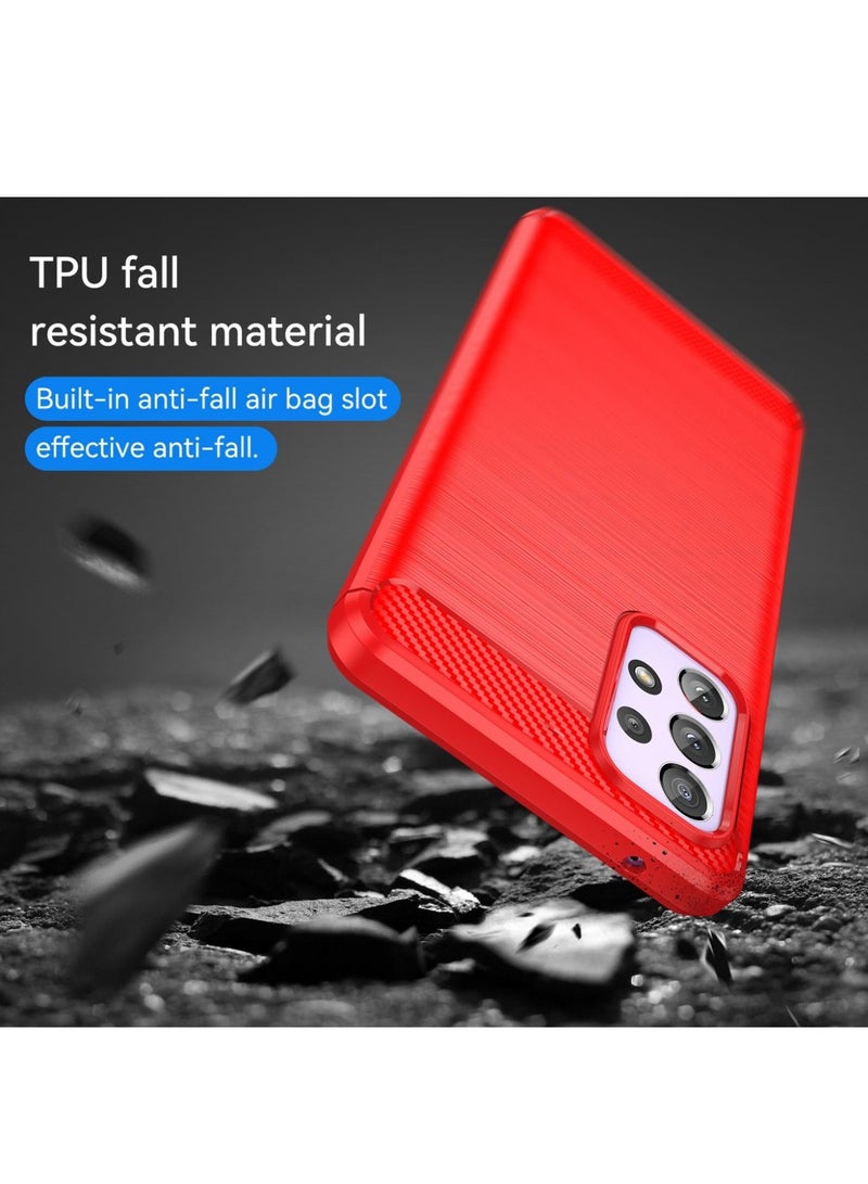 Protective Phone Slim TPU Case For Samsung Galaxy A73 5G Red - Image 4