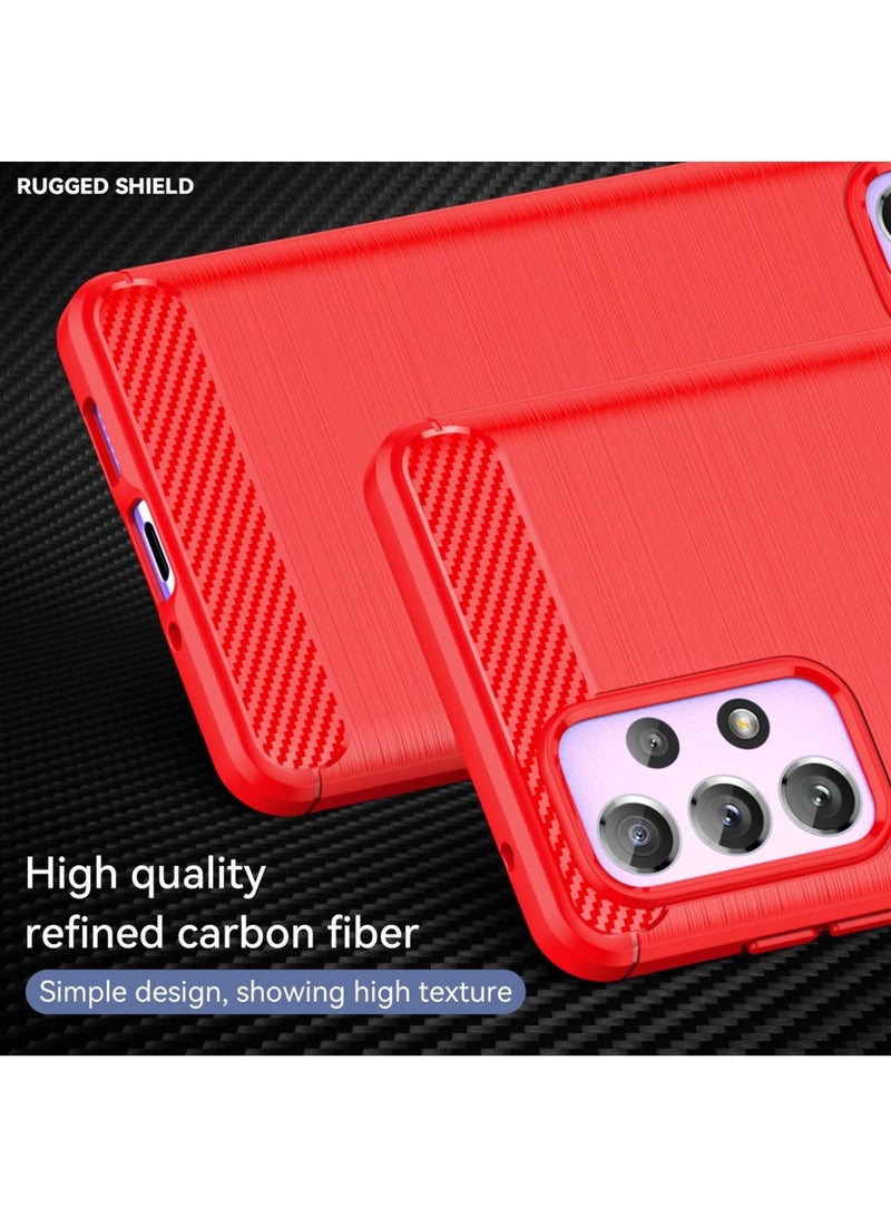Protective Phone Slim TPU Case For Samsung Galaxy A73 5G Red - Image 2