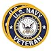 eDesign 2Pack United States Navy Veteran Vinyl Sticker Decal 4 Inches Us Navy Veteran Stickers for Car Truck Van Window Bumper Laptop Tablet Cup Tumbler Water Bottle and Any Smooth Surface - Image 2
