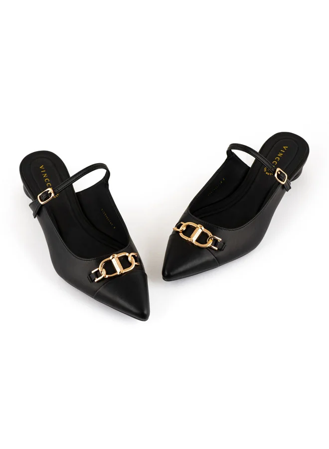Vincci Women Pointed Toe Mid Heel Sandals