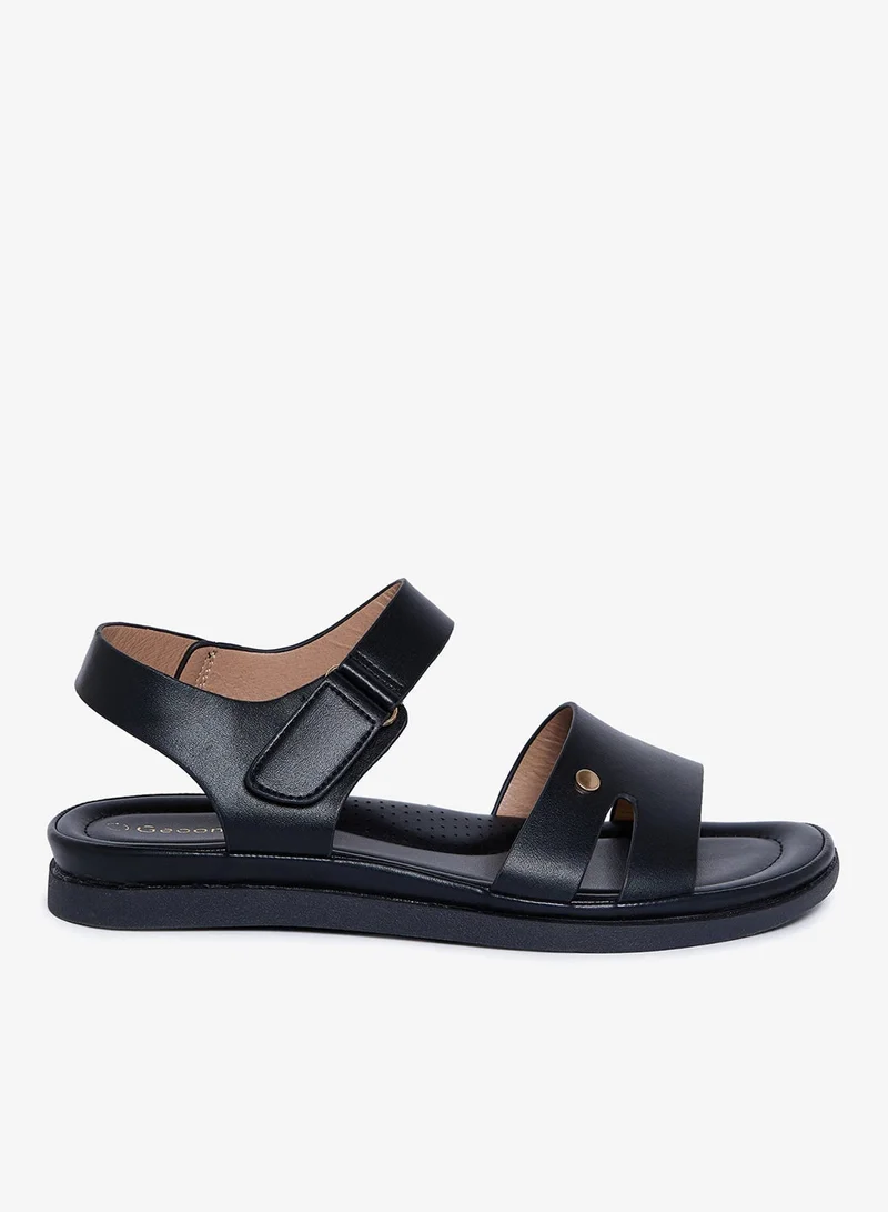Geoomnii BLACK Geoomnii Comfort Slide Sandals for Women – Cushioned Slip-On Casual Sandals for Daily Wear, Home, Travel & Walking for Women | Best Price UAE