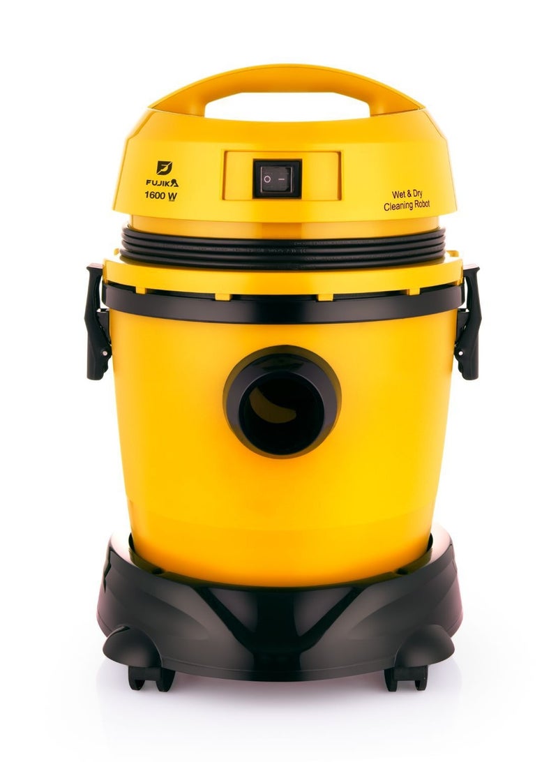 Fujika Turkish Wet and Dry Vacuum Cleaner FJK-190 Yellow 20 Liter 1600 Watt - Image 2