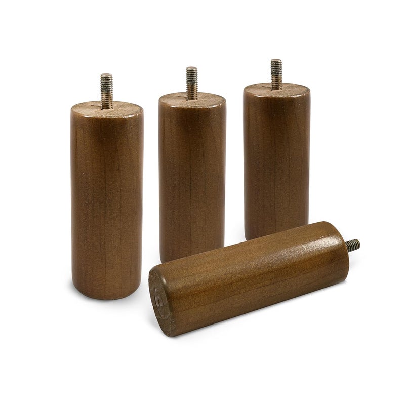 babyletto حزمة أرجل سرير جيلاتو وخزانة بتشطيب الجوز الطبيعي - Image 1