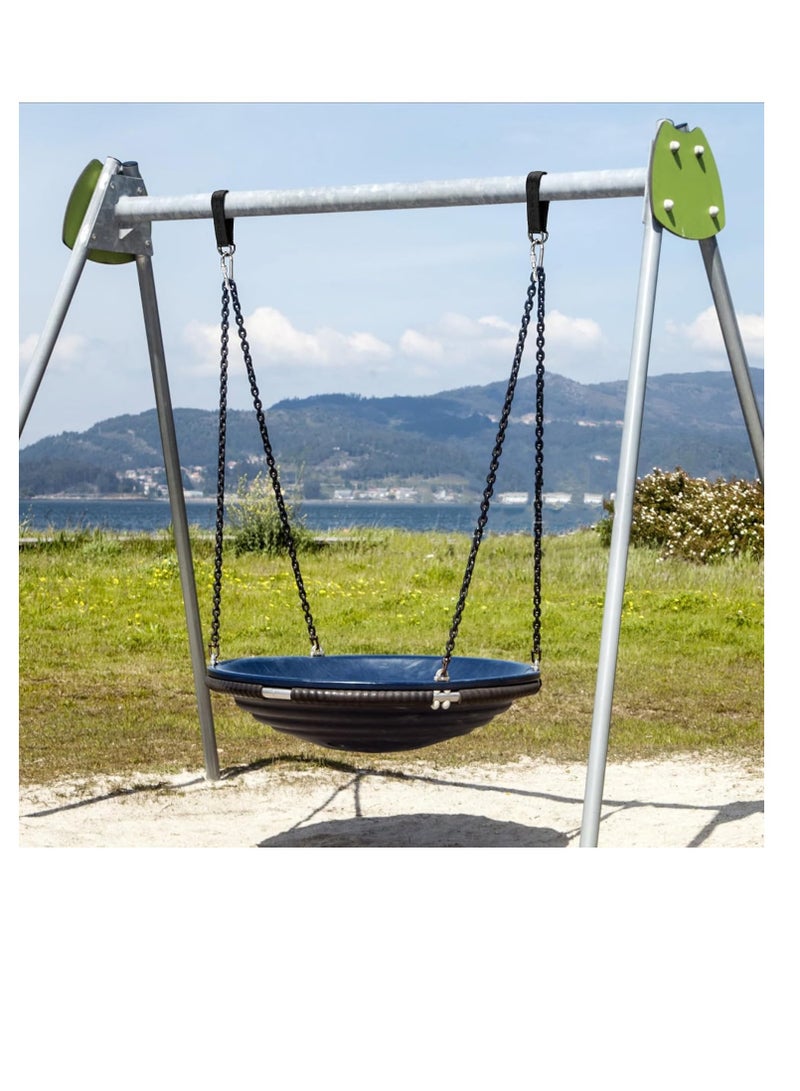 Generic Pack of 2 Swing Accessories, Tree Swing Strap, Hanging Hammock Set Portable Nylon Hanging Swing Strap Rip Resistant Hanging Strap with 4 Carabiners and 4 D-Rings for Hanging Swing Chair  - Image 2