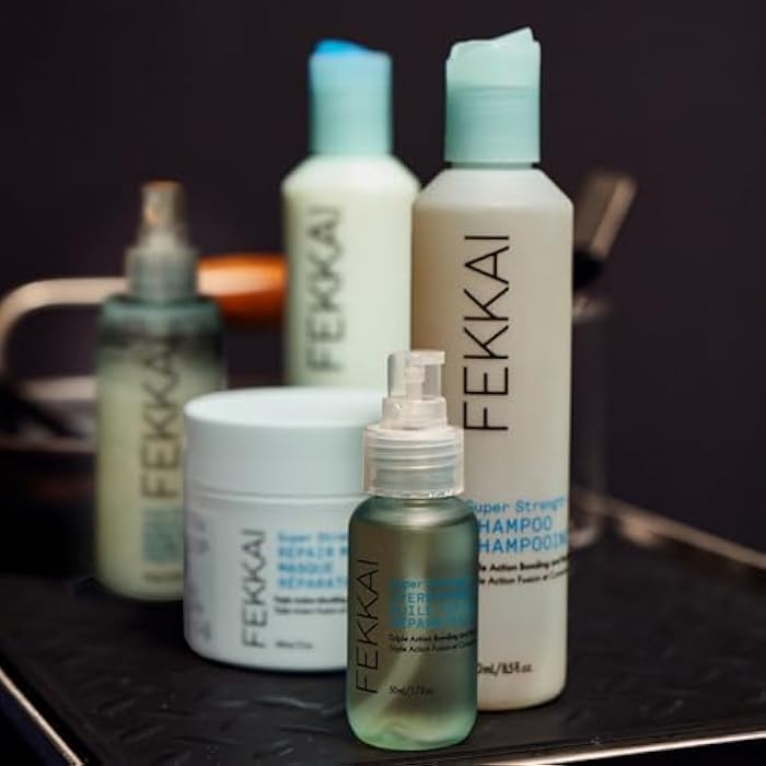 FEKKAI Super Strength+ Protein PowerBond Shampoo (2 oz) + Conditioner (2 oz) - Bonds, Repairs, and Protects for 3X Stronger Hair - Free of Sulfates, Parabens, Phthalates - Vegan, Cruelty-Free - Image 3