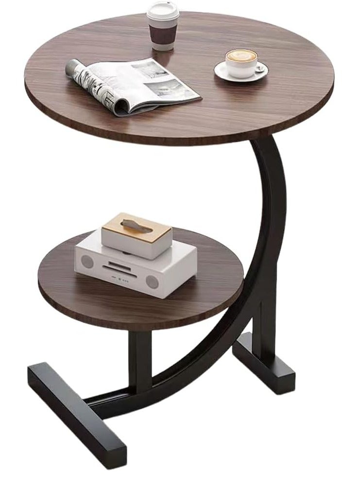 DubaiGallery Sofa Side Table, Wrought-Iron Double Bed Side Table/Afternoon Tea Table, Marble Table top - Image 1