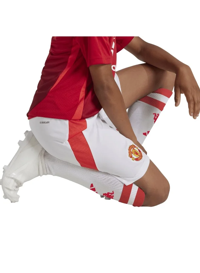 adidas شورت كرة قدم أبيض MUFC H Sho Y للأولاد 128