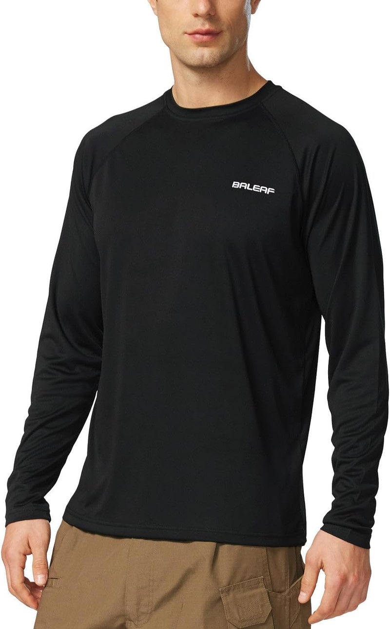 Baleaf Cross part assemble fit Men's Sun Protection Shirts UV SPF UPF 50+ Long Sleeve Rash Guard Fishing Running Quick Dry Lightweight Budget friendly trendy design - Image 1