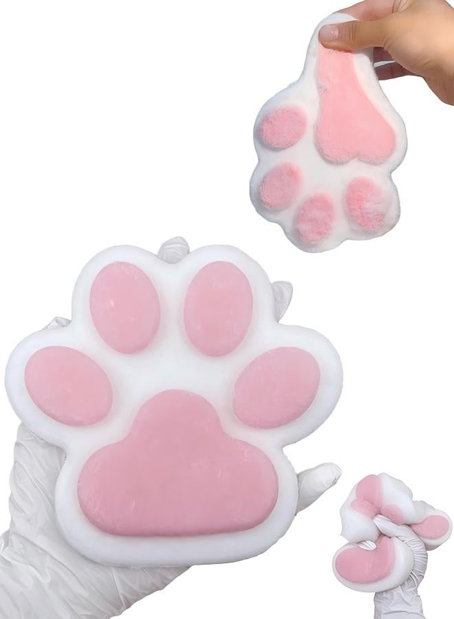 Organizer Taba Giant Paw Squishy toys for Kids Adults, Big Furry Cat Paw Squishy Toys Stress Relief Toy, Super Soft Squeeze Fidget Toys - Image 1