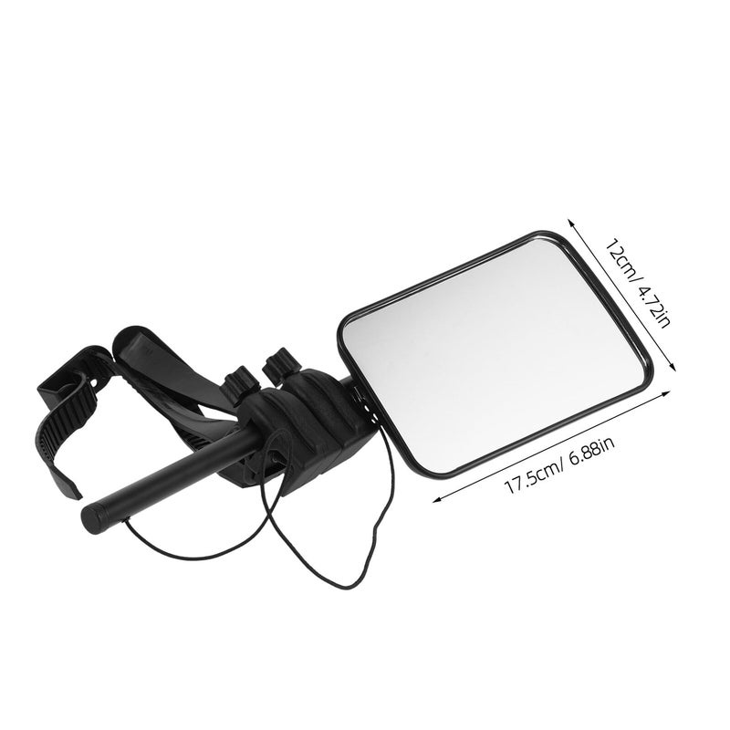 Clip On Towing Mirror Extensions Black Wide Rearview Side Mirrors For Trucks Pickups Trailers - Image 3