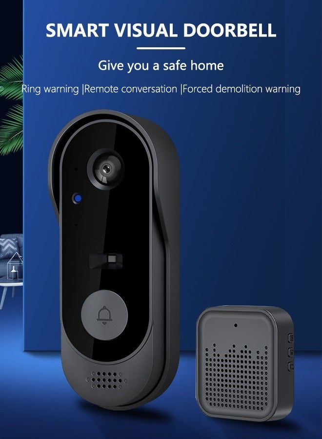 Occuwzz Smart WiFi Doorbell with Dual-Band Audio and Cloud Storage for Home Offices - Image 1