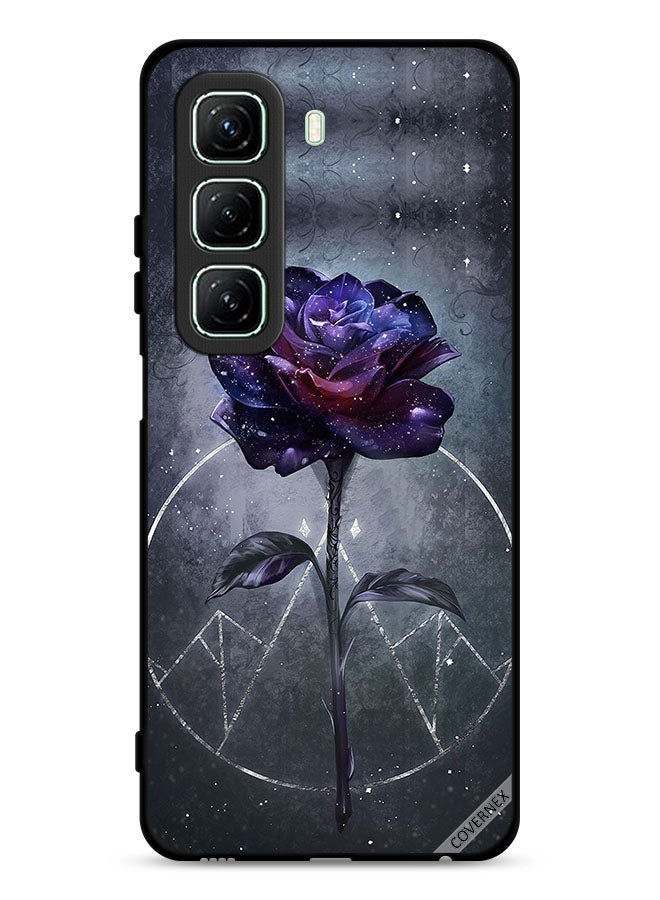 Covernex Infinix Hot 50 5G Protective Case Cover Dark Flower Wallpaper  - Image 1