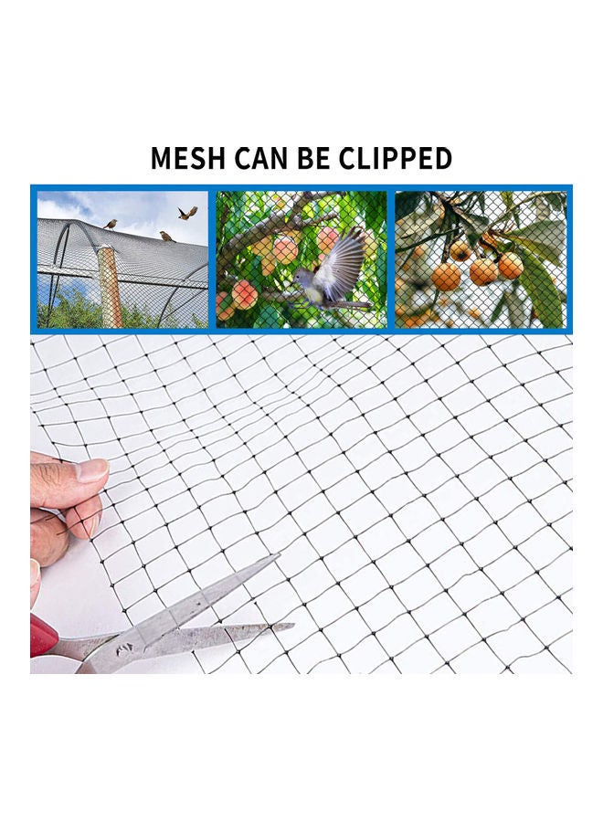نيبمينينت شبكة مربعة مضادة للبهتان ومقاومة للرياح والأكسدة مصنوعة من النايلون الصلب أسود 25.00x12.00x12.00سم - Image 2