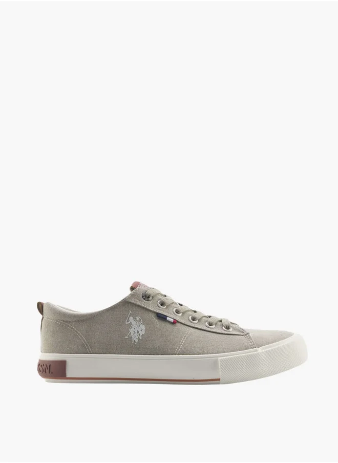 يو اس بولو اسن Men's Lace-Up Canvas Sneakers