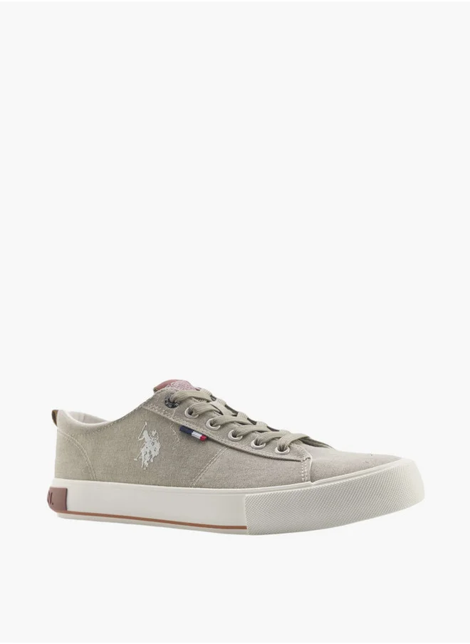 يو اس بولو اسن Men's Lace-Up Canvas Sneakers