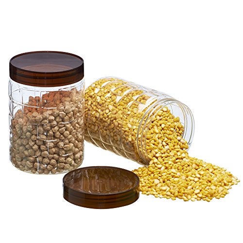 SCL Steelo Steelo Solitare Plastic PET Container Set, 1.2 litres, Set of 2, Maroon - Image 4
