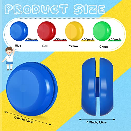 Junkin 200 Pcs Mini Yo Yo Assorted Colors Yoyo Bulk Classic Beginner Yoyo for Teens and Adults Back to School Party Favor Classroom Prizes Goody Bag Fillers Activities Valentine Interchange Gifts - Image 5