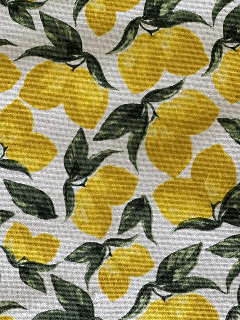 Oak & Lily 100% Cotton Table Runner (34x180cm) | Anti-Skid | Washable | European Quality | Fits 4 & 6 Seater Dining & Centre Table Decor | Yellow & Green Lemon Print - Image 5