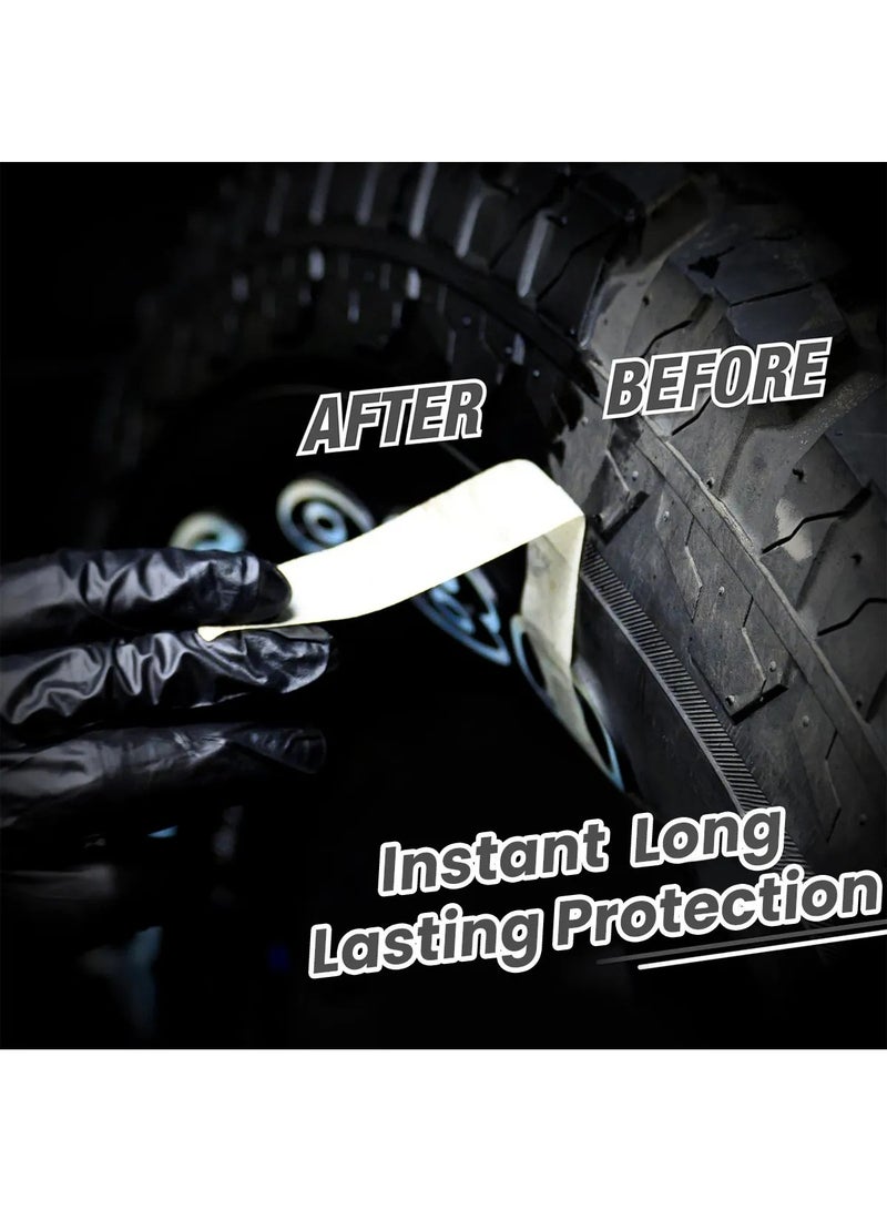 Nora 3-in-1 Tire Shine for Cars – Cleans, Shines, and Protects Against Drying and Cracking – 650ml  - Image 3