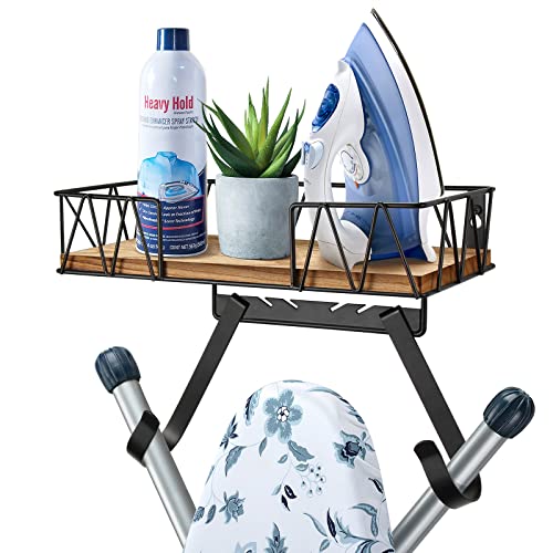 TJMOREE TJ.MOREE Ironing Board Holder Wall Mount - Laundry Room Iron and Ironing Board Hanger Laundry Room Decor Organization and Storage (T&V Shaped) - Image 1