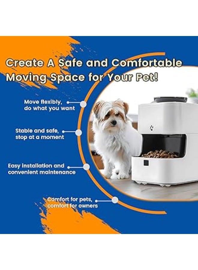 Self-Adhesive Mini Caster Wheels (8 PCS) – 360° Swivel Ball Transfer Appliance Rollers with 3 Steel Bearings for Storage Boxes, Trash Cans & Kitchen Appliances (White) - Image 4
