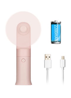 NIBEMINENT Portable Mini Fan Pink 17 x 5 5centimeter  - Image 1