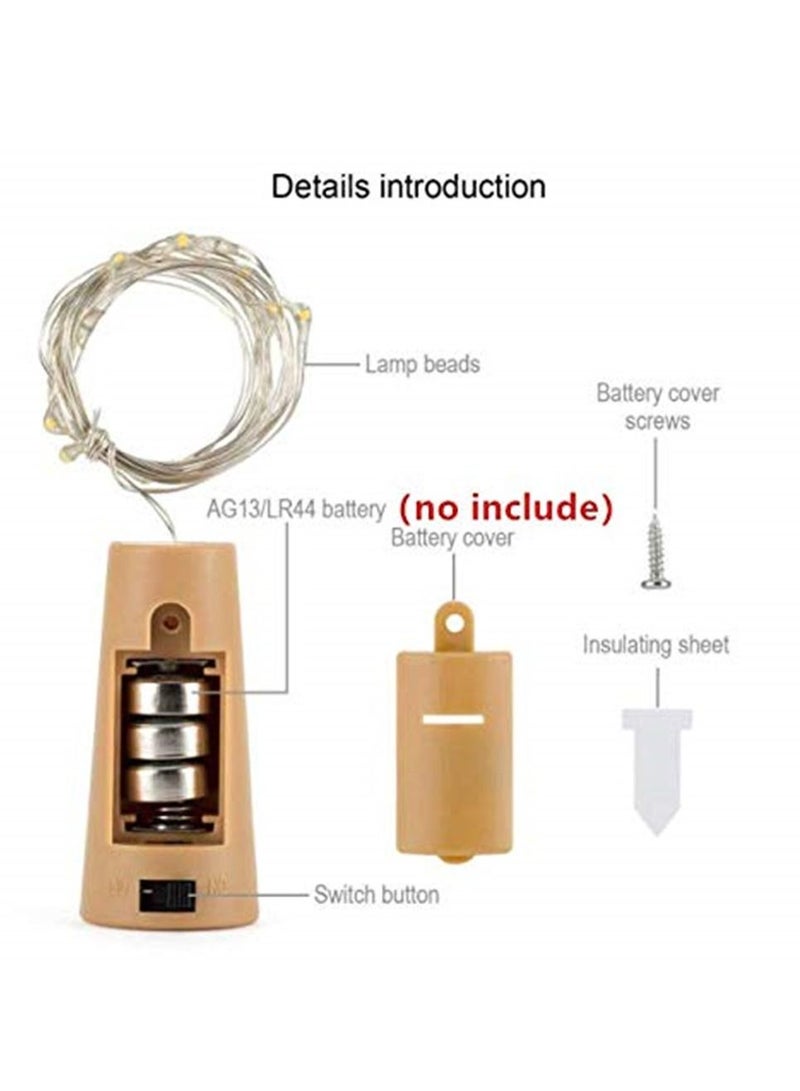 10pcs Bottle Lamp 20led Cork Bottle Lamp with Screwdriver Battery Power Cork Lamp String Lamp Party Decoration - Image 3