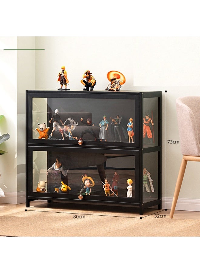 NANAO خزائن عرض بأبواب زجاجية، خزائن عرض زجاجية متعددة الوظائف مضادة للغبار، تصميم باب مفصلي، محكمة الإغلاق ومضادة للغبار، للمكاتب - Image 1