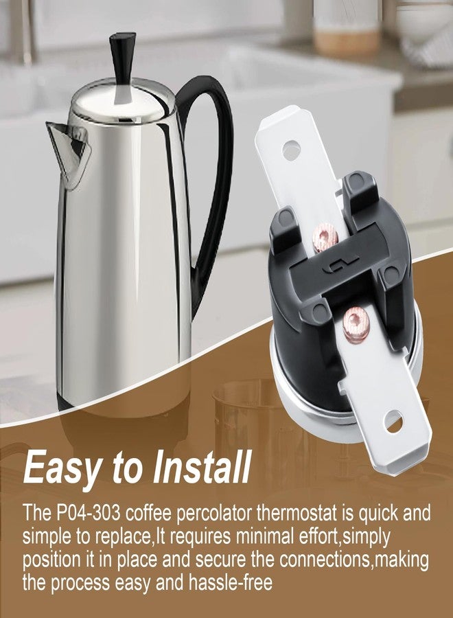 LanKstet P04-303 Coffee Percolator Thermostat for Farberware FCP Series Coffee Maker Percolators FCP412,FCP240, FCP280,Temperature Control Coffee Pot Switch Replacement Part - Image 5
