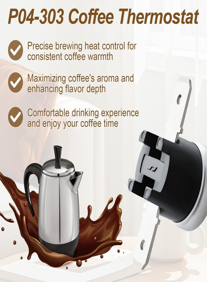 LanKstet P04-303 Coffee Percolator Thermostat for Farberware FCP Series Coffee Maker Percolators FCP412,FCP240, FCP280,Temperature Control Coffee Pot Switch Replacement Part - Image 4