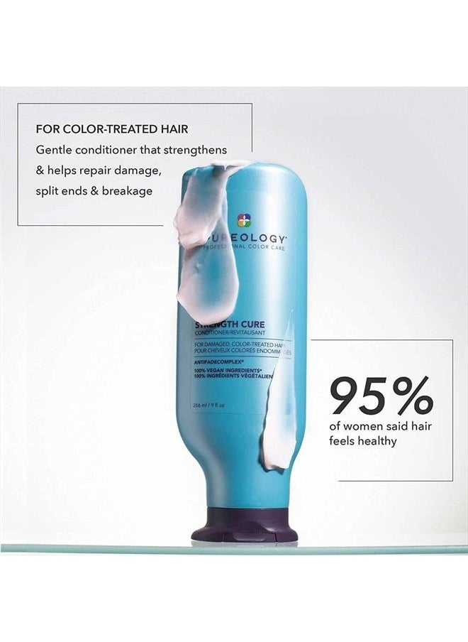 PUREOLOGY بلسم تقوية الشعر من Strength Cure للشعر التالف والمُعالج بالألوان، 1.7 أونصة سائلة  - Image 2