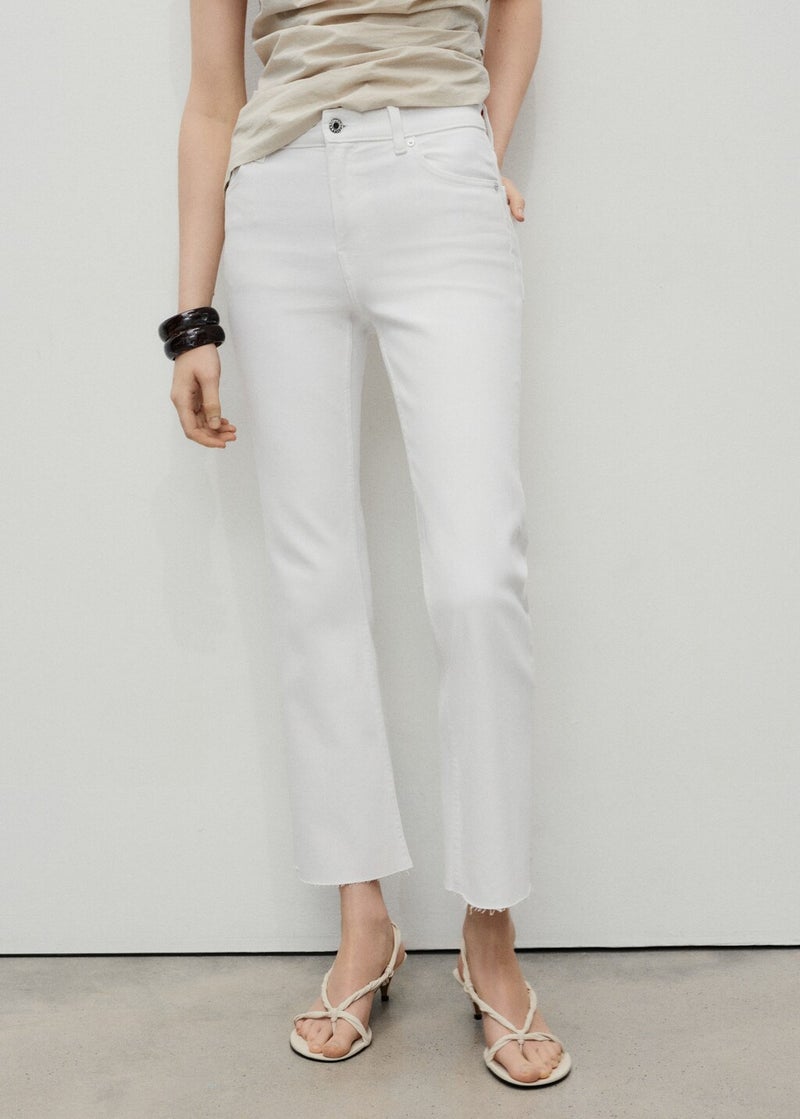 MANGO Sienna Flared Cropped Jeans  - Image 1