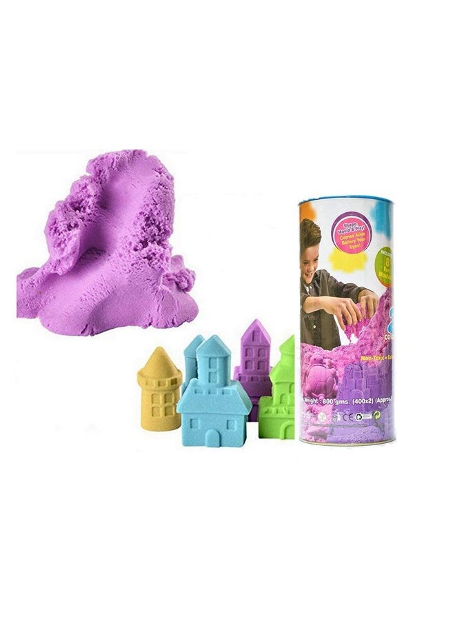 Ekta - EKTA Active Sand Canister Playset for Kids 3+ Years/Sand Crafting Kit, Multicolor,Sand - Image 1