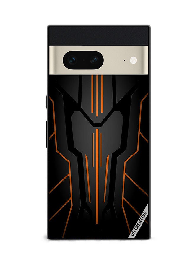 VR CREATIVE غطاء حماية لجهاز جوجل بيكسل 7 تصميم سرك أسود متعدد الألوان - Image 1