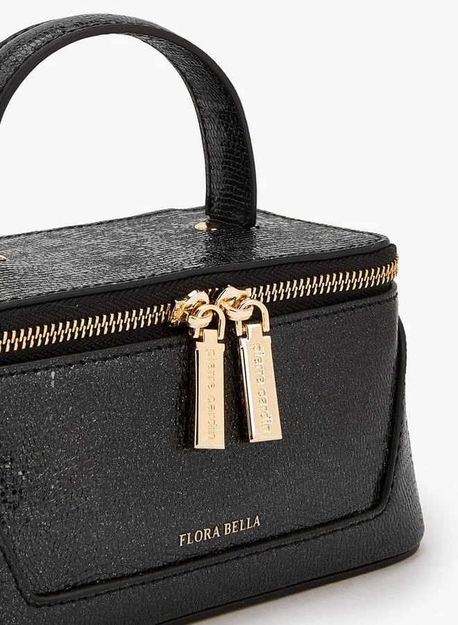 Flora Bella By Shoexpress Textured Satchel Bag with Detachable Strap