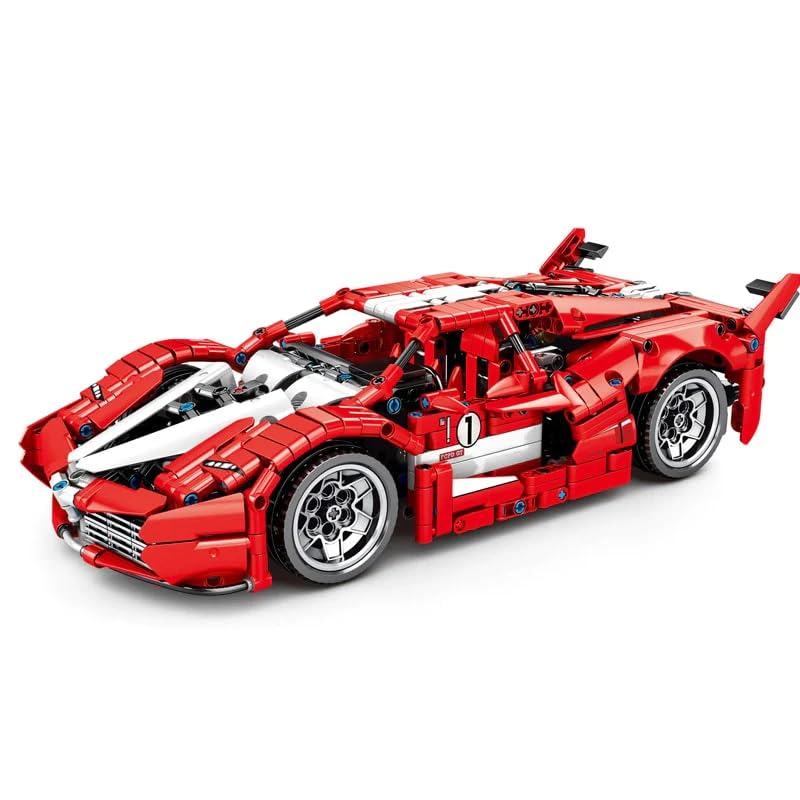 MICROMINI Premium Technique Car Building Set 1:14 Scale|STEM DIY Mechanical Block Kit for Kids 6+|Rare Collectors Edition|Parent-Child Bonding Activity|No Restock (Ferrari FXX K 1282 Pcs) - Image 2