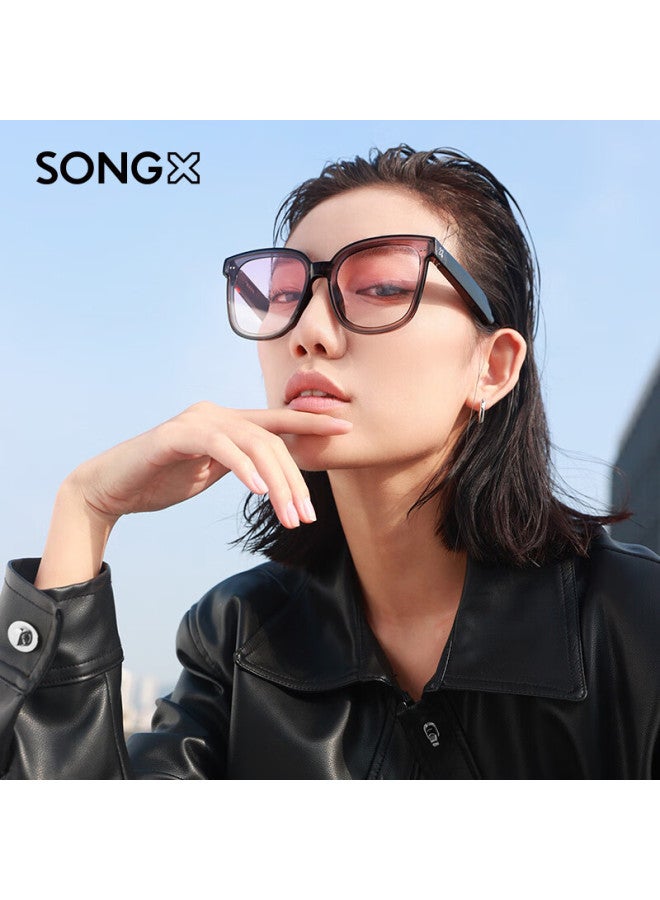 Songx نظارات سونغكس الذكية الصوتية سماعات بلوتوث سماعات أذن مفتوحة متوافقة مع هواتف هواوي، شاومي، آبل، نظارات شمسية عصرية لركوب الدراجات في الهواء الطلق، القيادة، س وردي - Image 1